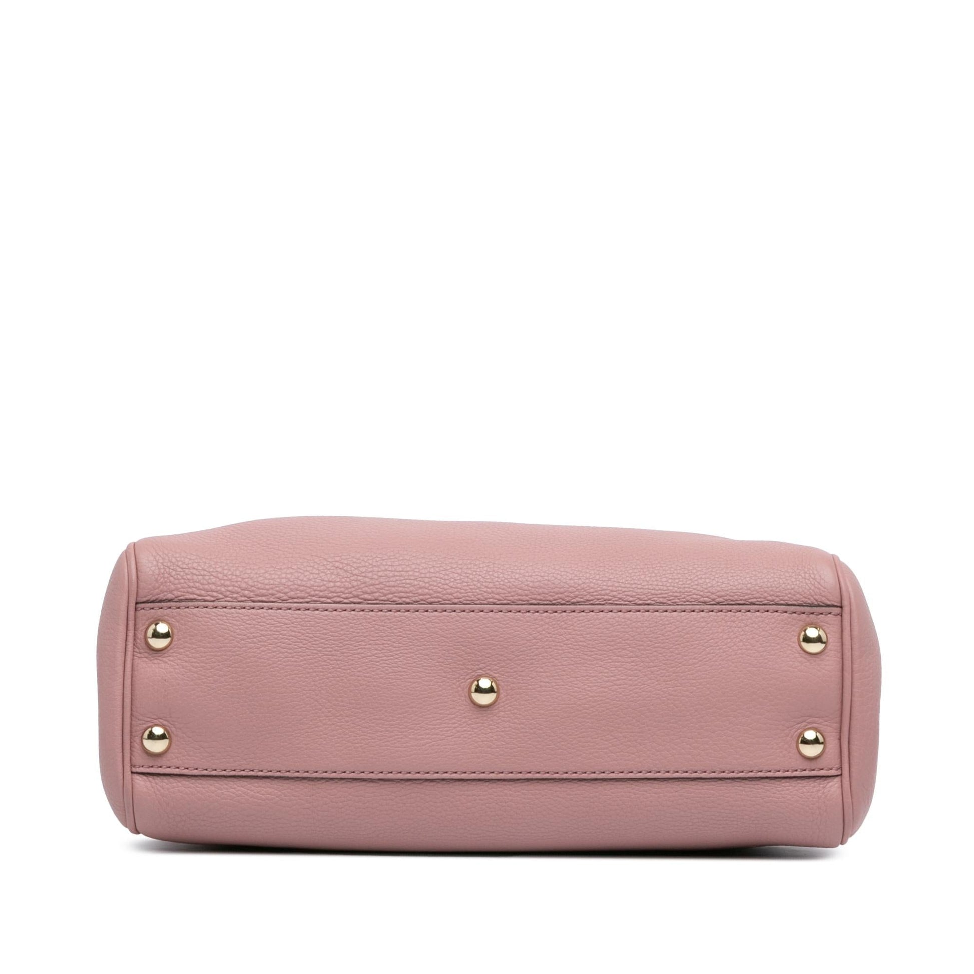 Gucci Small Calfskin Bamboo Shopper Satchel