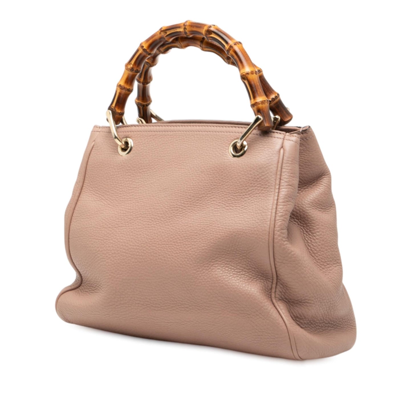 Gucci Small Calfskin Bamboo Shopper Satchel
