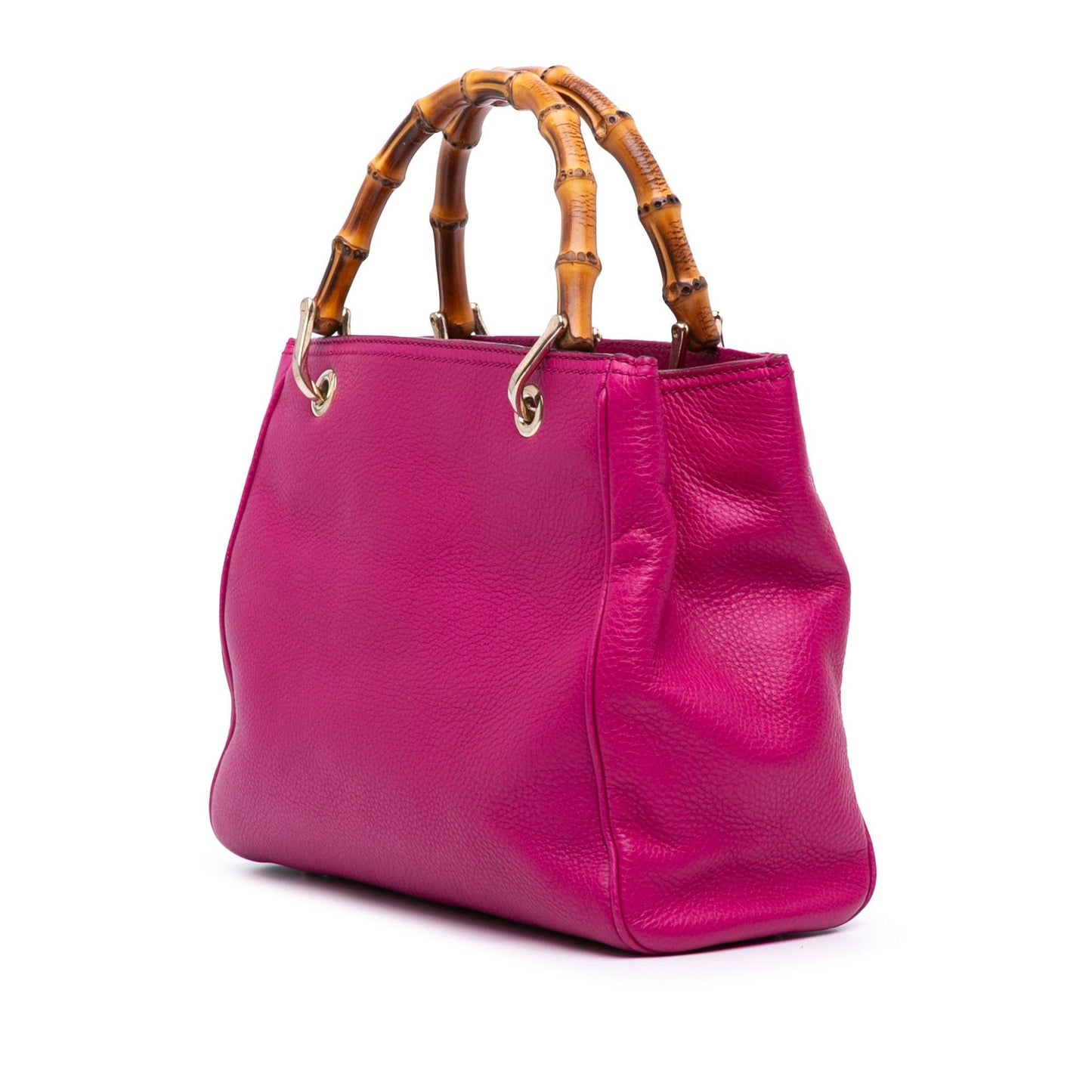 Gucci Small Calfskin Bamboo Shopper Satchel