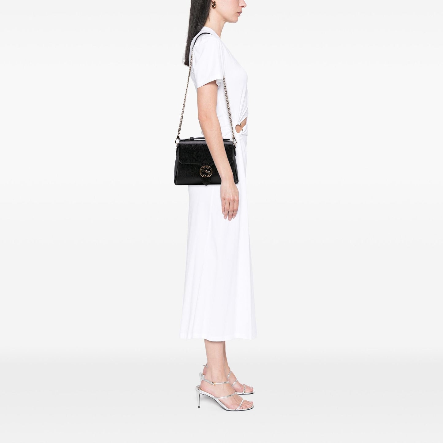 Gucci Small Dollar Calf Interlocking G Satchel