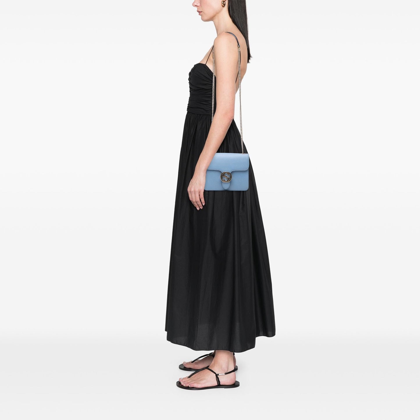Gucci Small Dollar Calfskin Interlocking G Crossbody