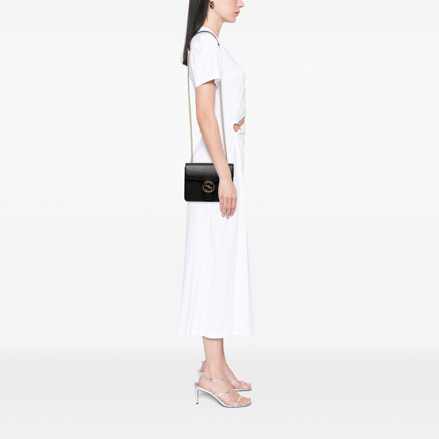 Gucci Small Dollar Calfskin Interlocking G Crossbody
