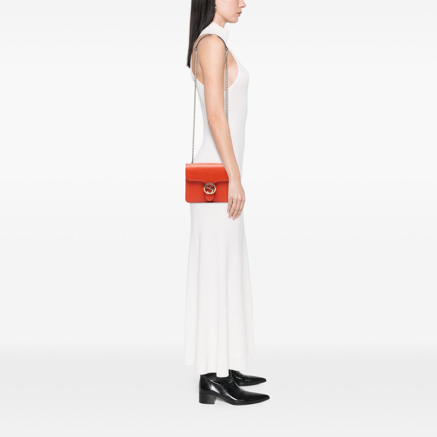 Gucci Small Dollar Calfskin Interlocking G Crossbody