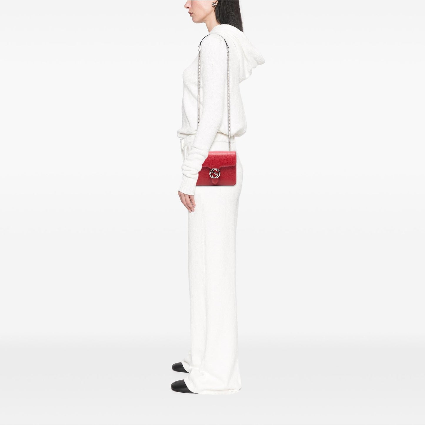 Gucci Small Dollar Calfskin Interlocking G Crossbody