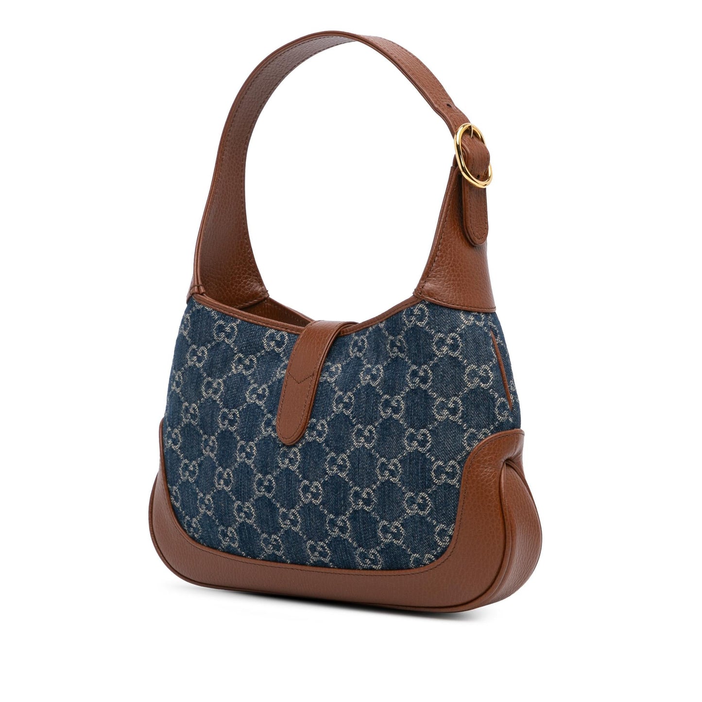 Gucci Small GG Denim Jackie 1961 (SHG-3CaqnF)