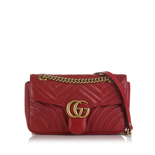 Gucci Small GG Marmont Matelasse Crossbody Bag (SHG-rxx8U8)