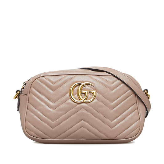 Gucci Small GG Marmont Matelasse Crossbody Bag (SHG-hny90r)