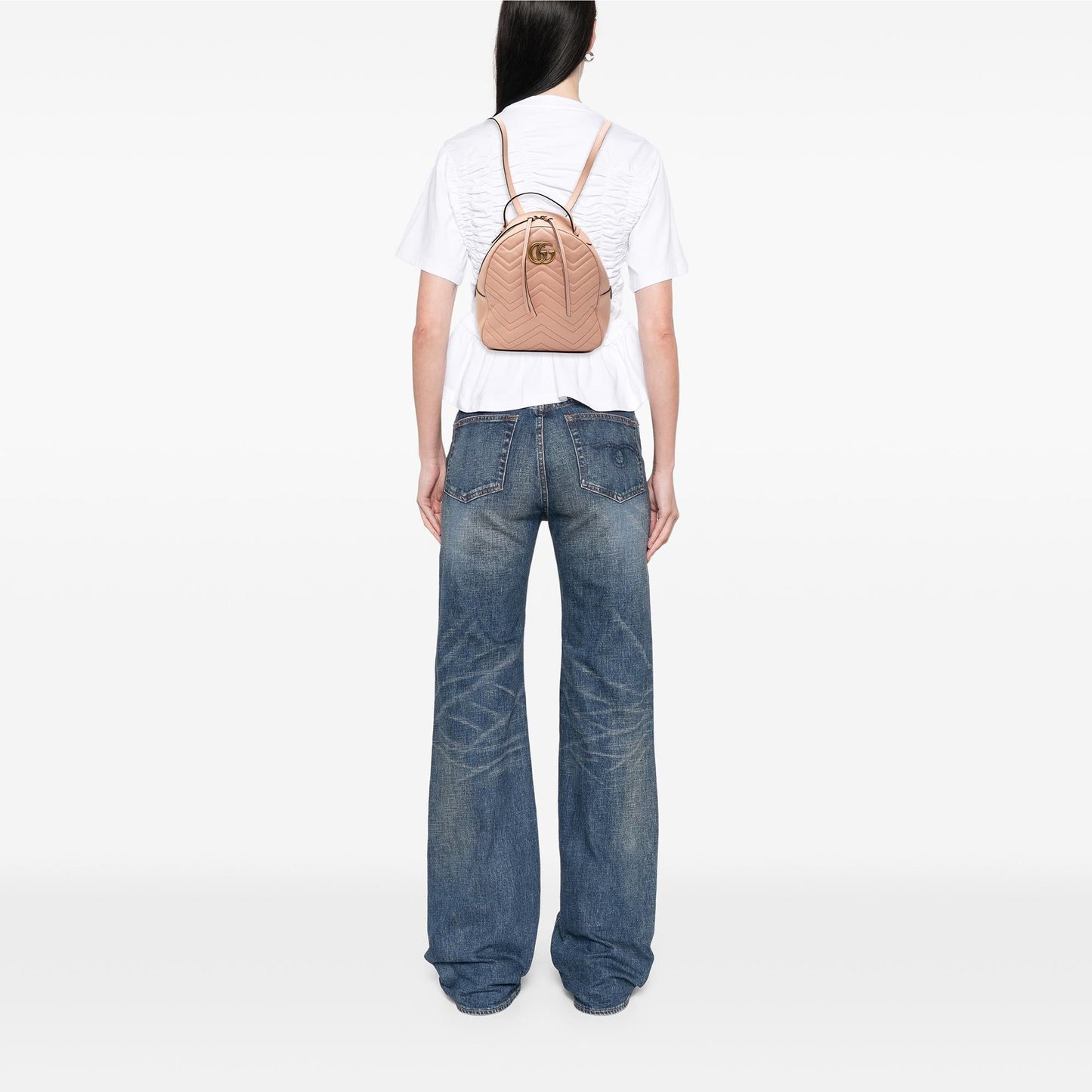 Gucci Small GG Marmont Matelasse Leather Backpack
