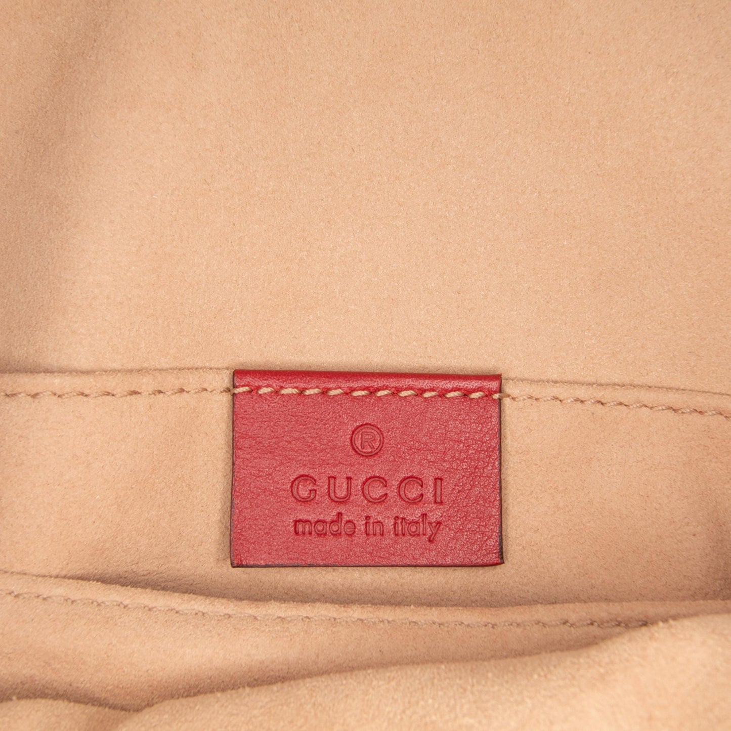 Gucci Small GG Marmont Matelasse Leather Belt Bag