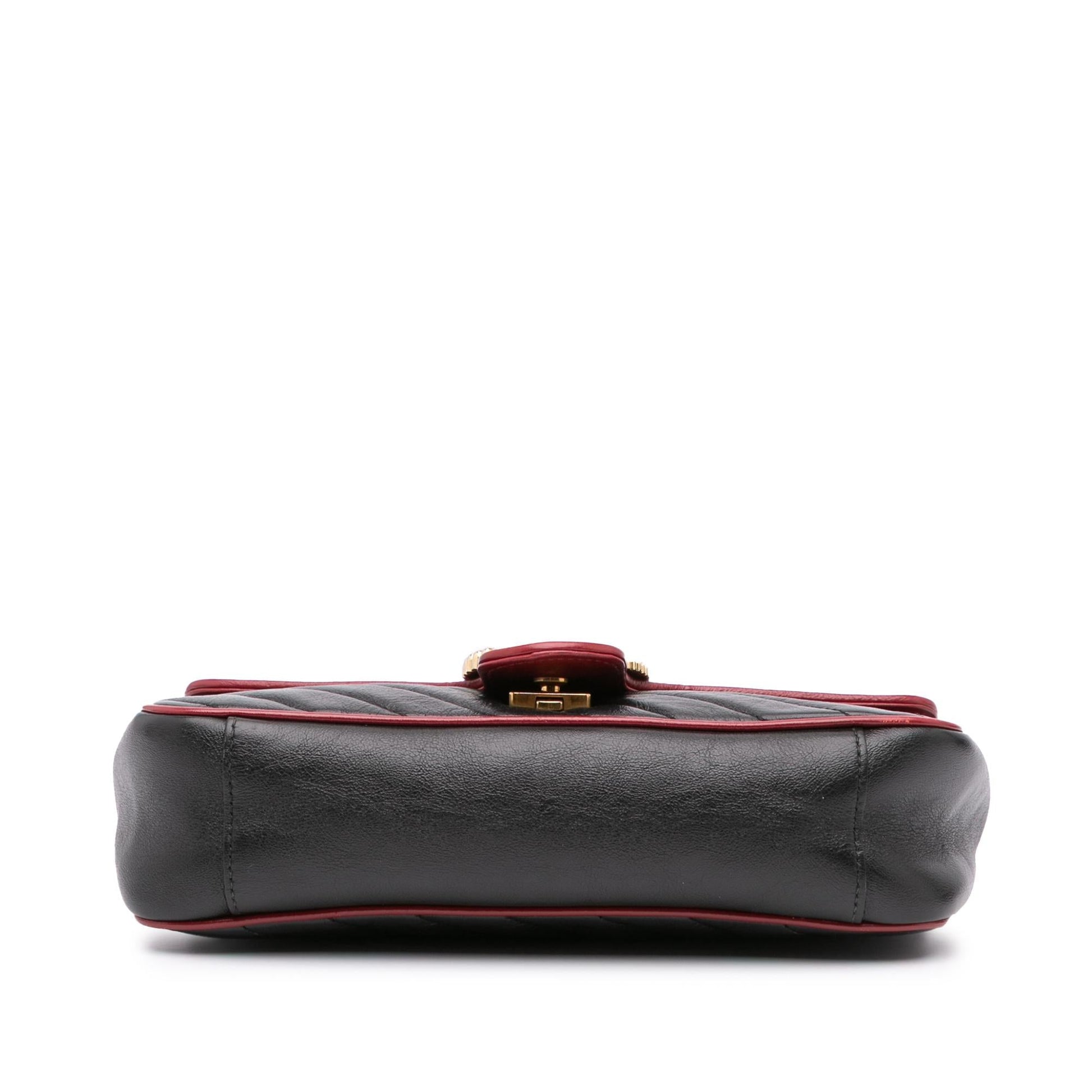Gucci Small GG Marmont Matelasse Leather Torchon Flap Crossbody