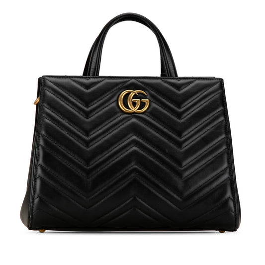 Gucci Small GG Marmont Matelasse Tote (SHG-SEH8S6)