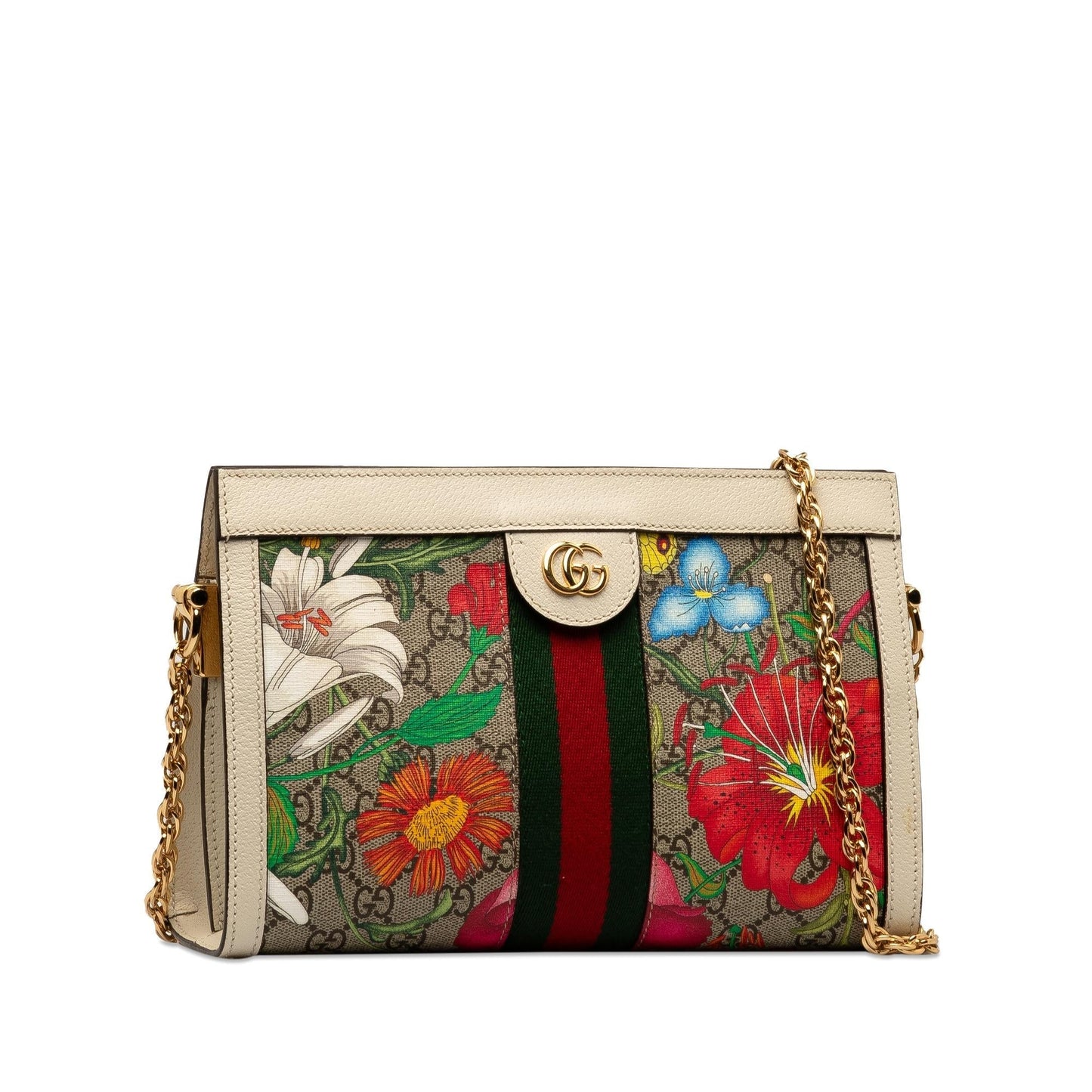 Gucci Chain Canvas Shoulder Bag