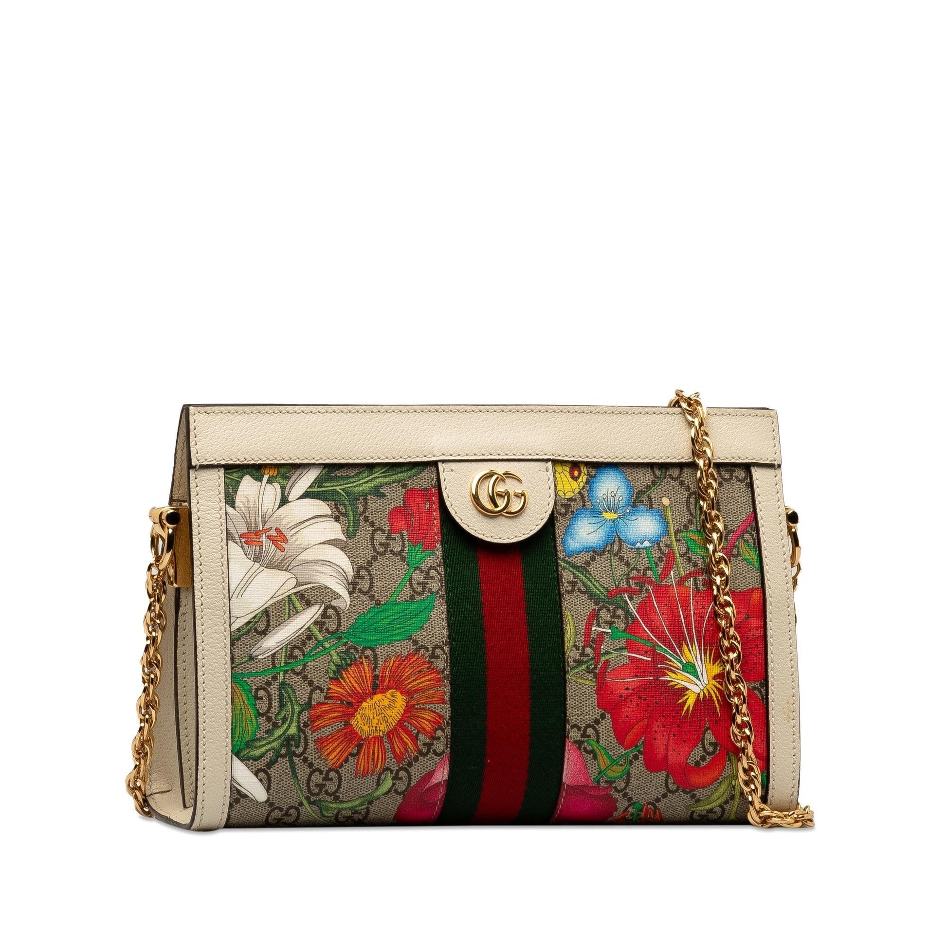 Gucci Chain Canvas Shoulder Bag