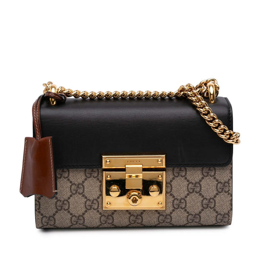 Gucci Small GG Supreme Padlock Crossbody
