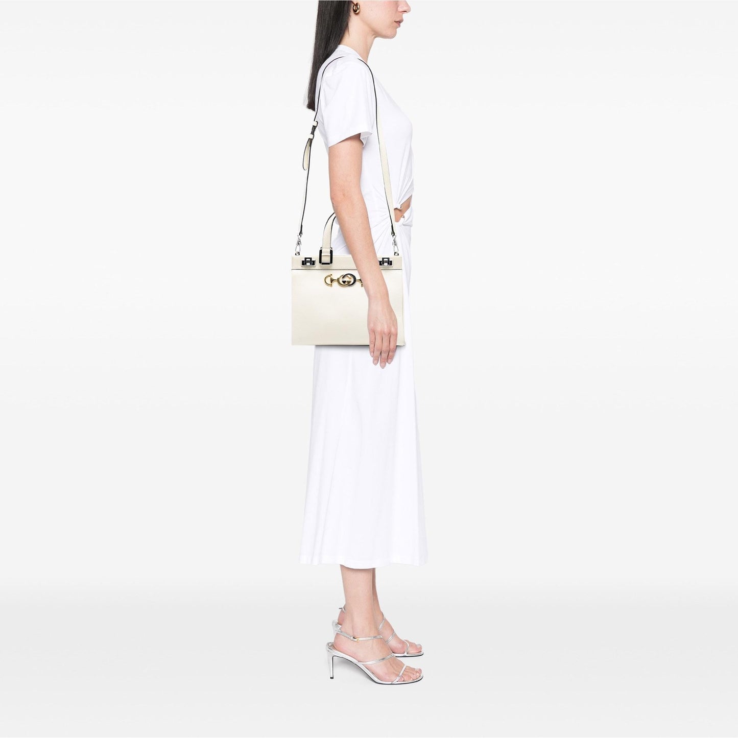 Gucci Small Grained Calfskin Zumi Top Handle Bag