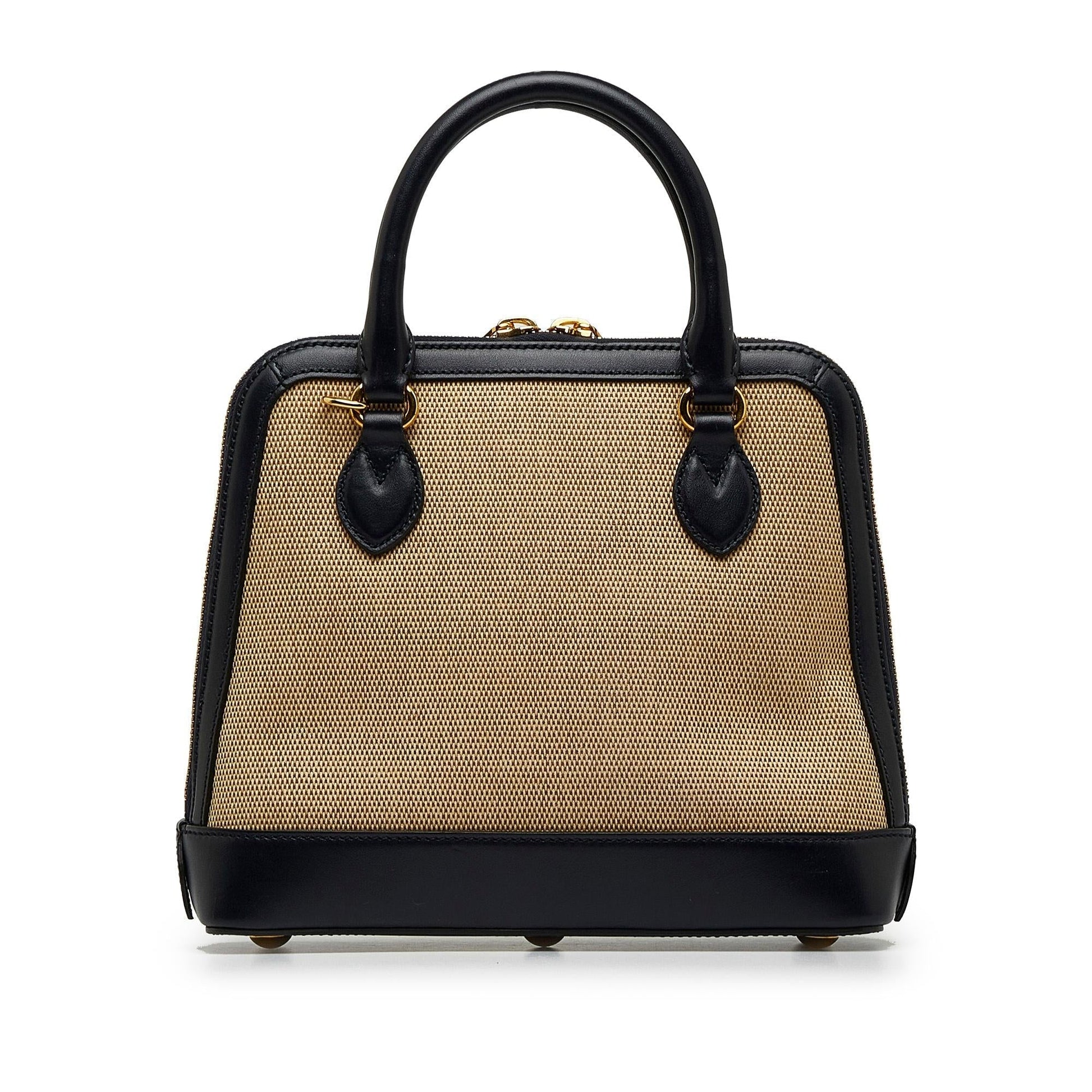 Gucci Canvas Top Handle Shoulder Bag