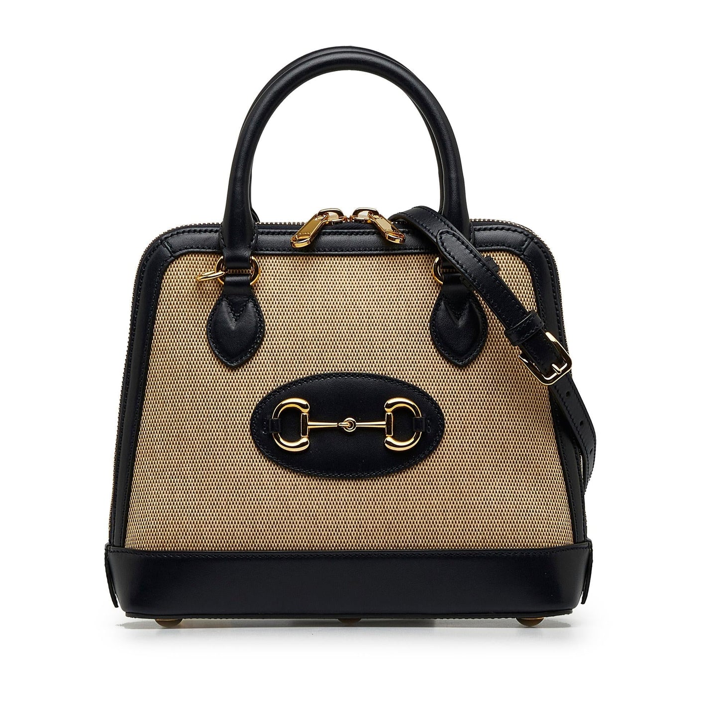 Gucci Canvas Top Handle Shoulder Bag