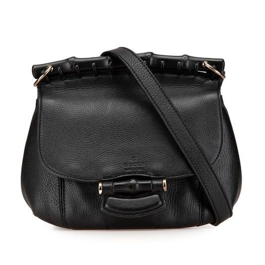 Gucci Small Leather Bamboo Nouveau Fringe Crossbody