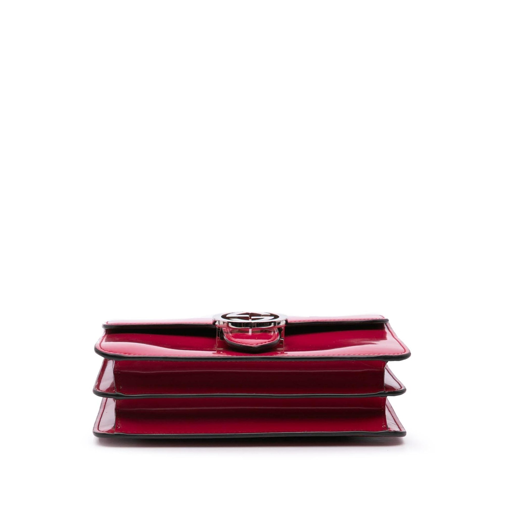 Gucci Small Polished Calfskin Interlocking G Dollar Crossbody