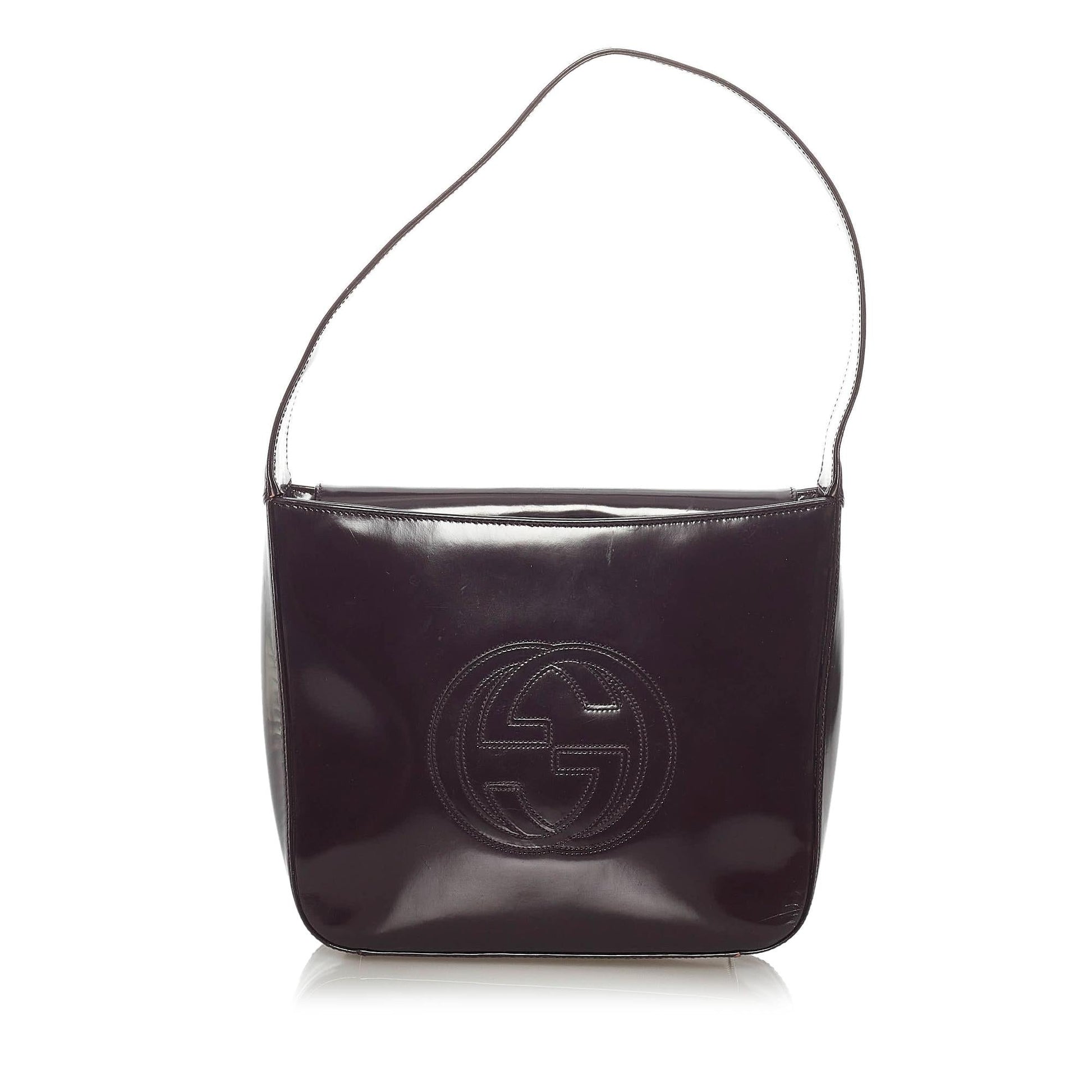 Gucci Soho Leather Patent Leather Shoulder Bag Style 2