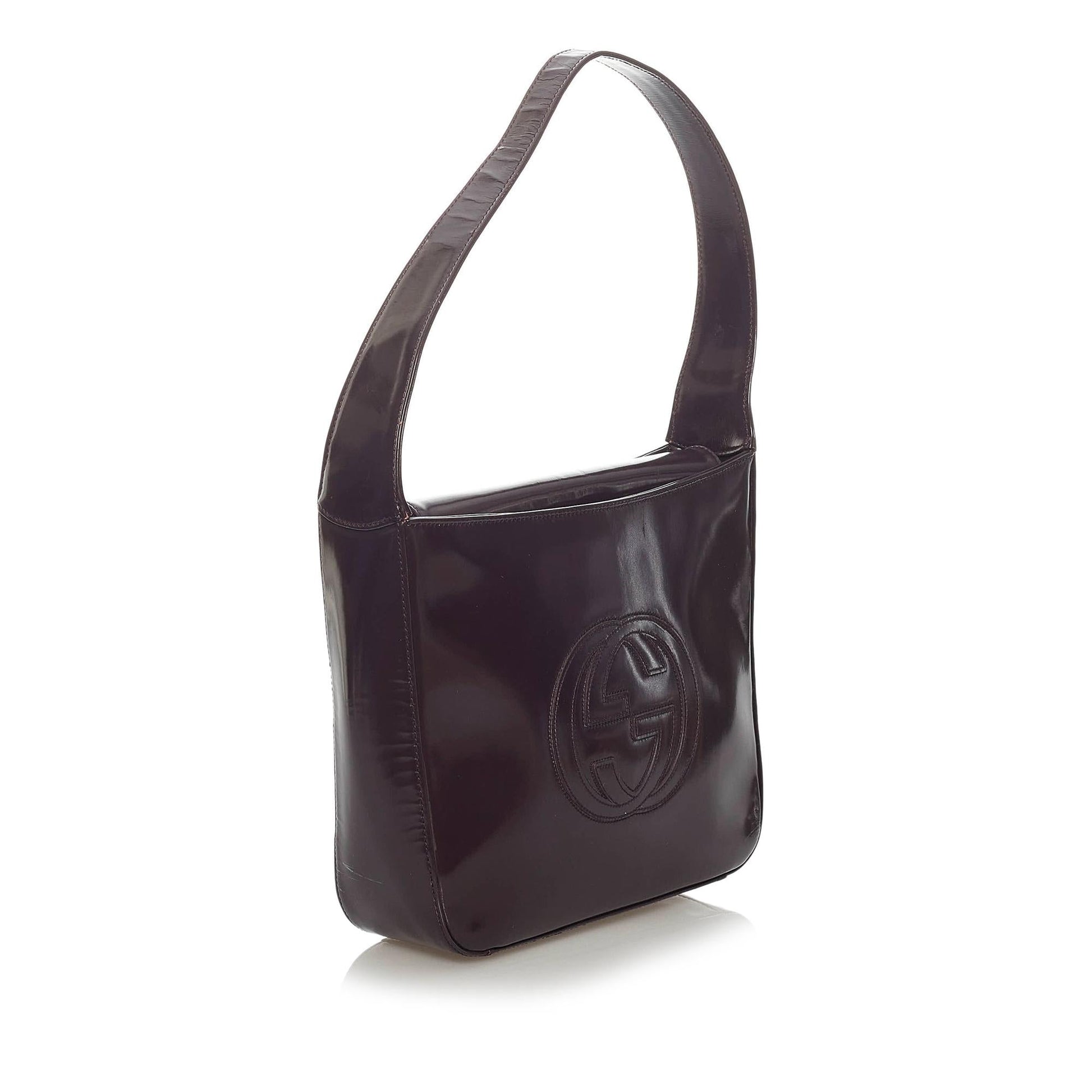 Gucci Soho Leather Patent Leather Shoulder Bag Style 2