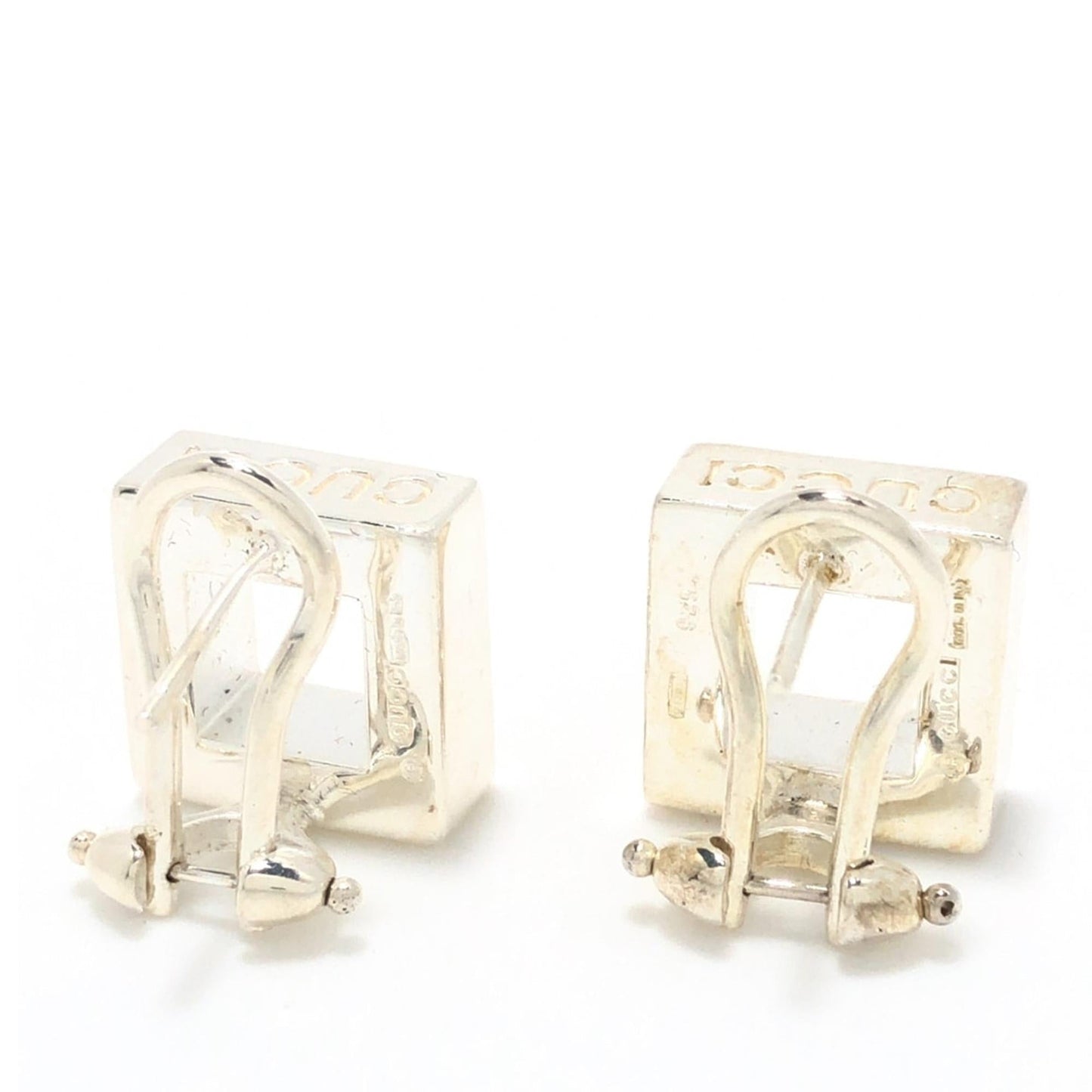 Gucci Square Metal Clip on Earrings (SHG-4enAGU)
