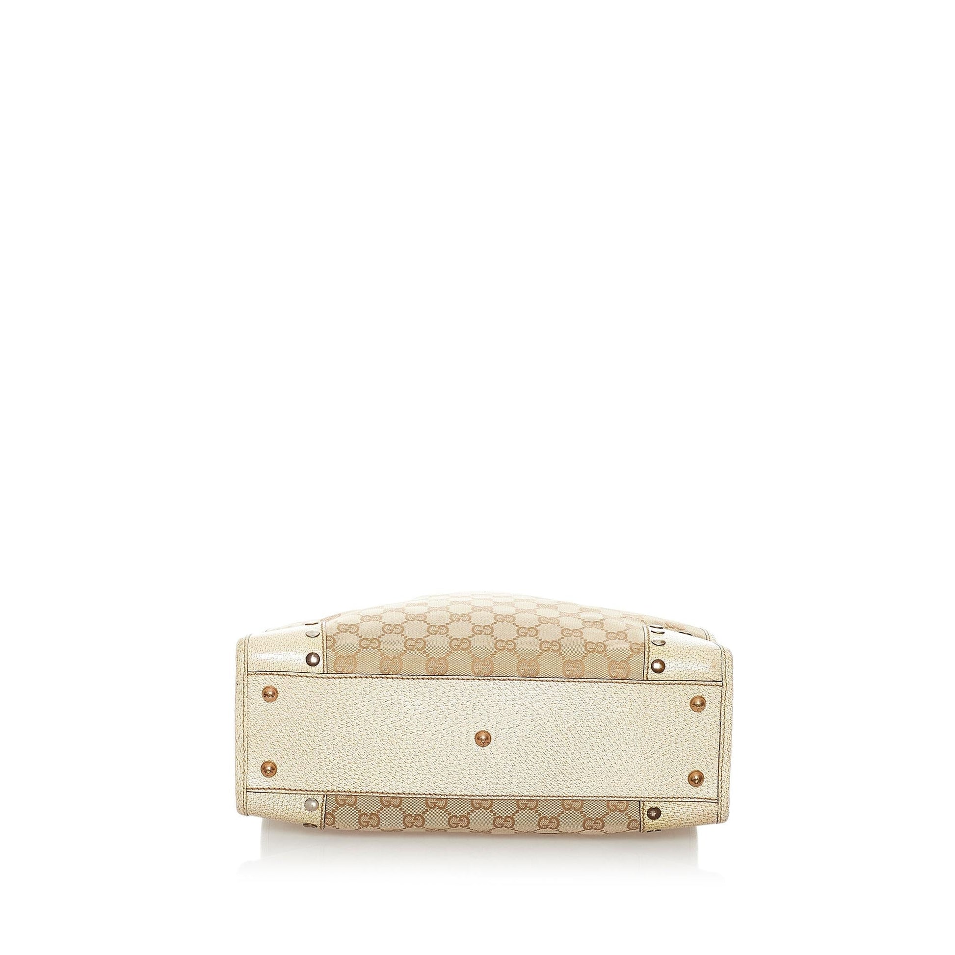 Gucci Studded GG Canvas Tote Bag (SHG-33286)