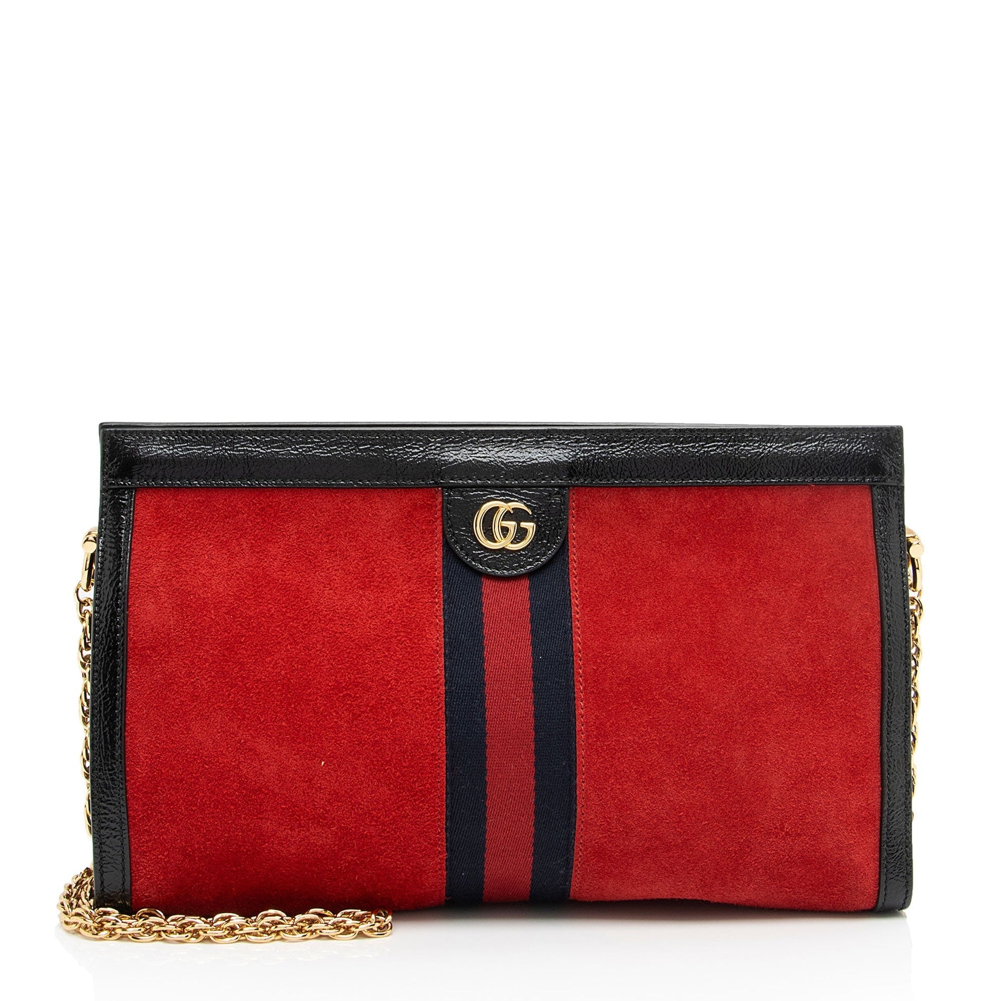 Gucci Nylon Leather Shoulder Bag