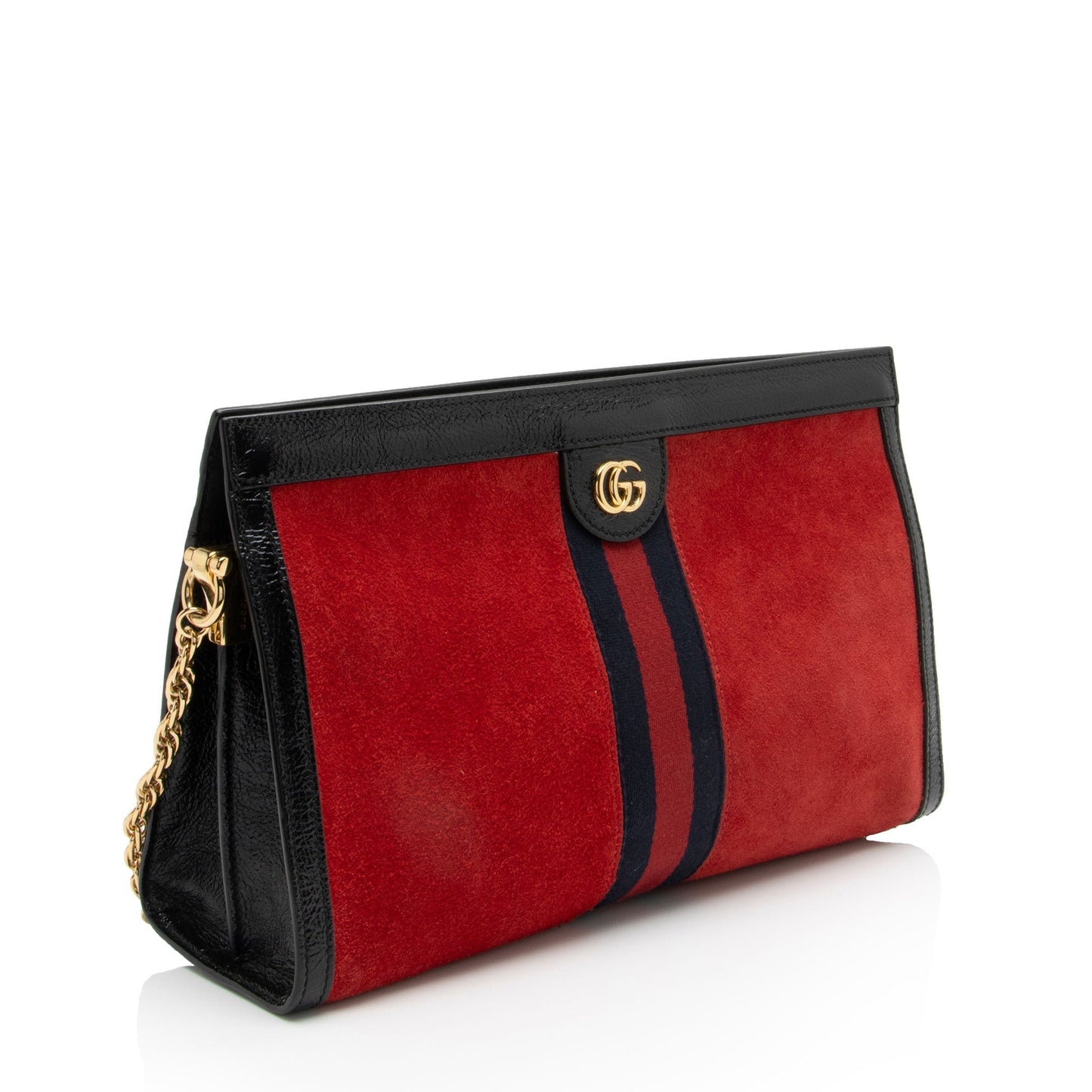 Gucci Nylon Leather Shoulder Bag