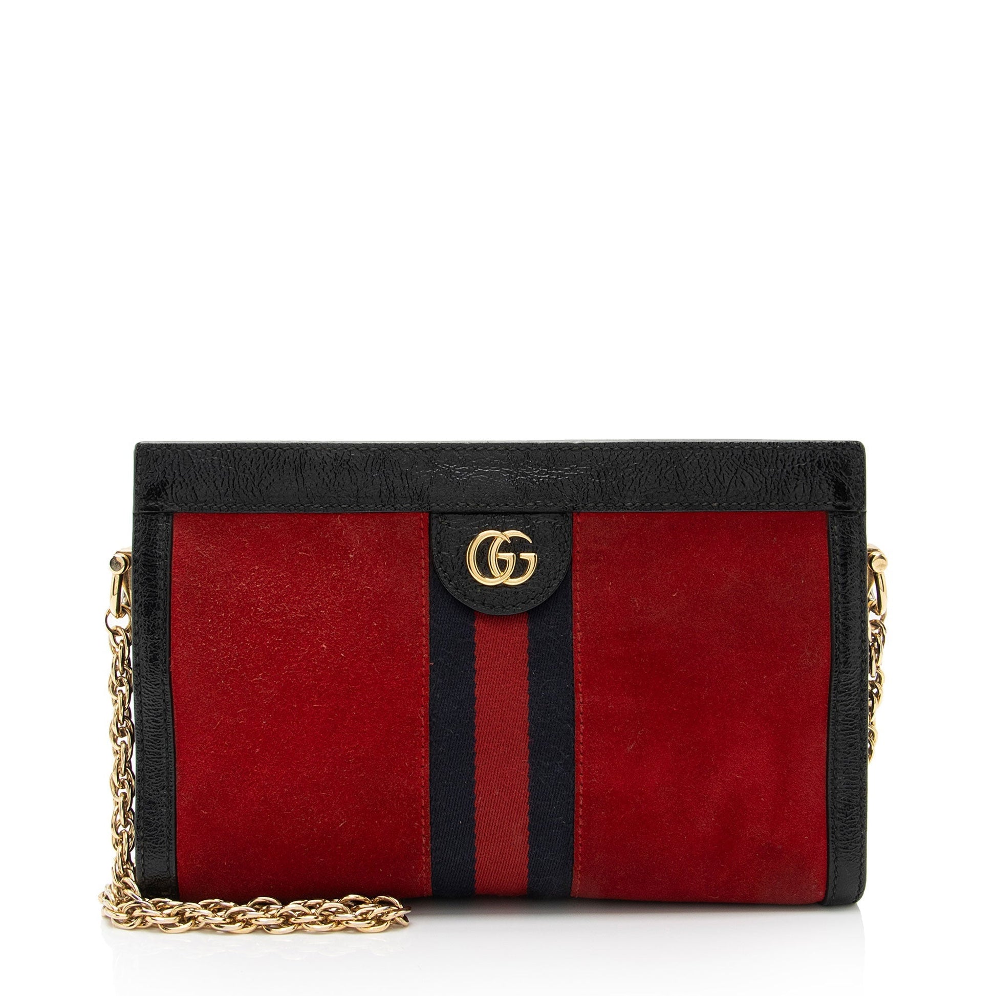 Gucci Nylon Leather Shoulder Bag