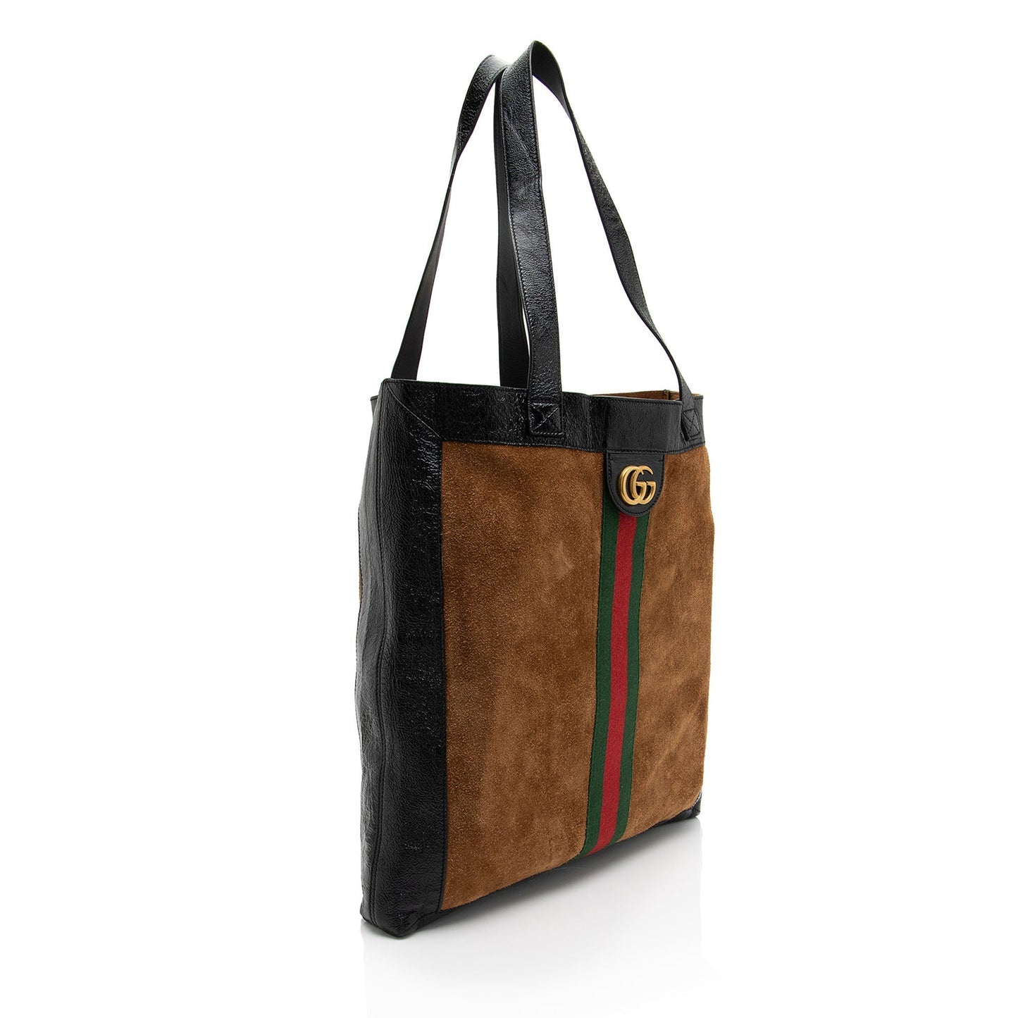 Gucci Suede Ophidia Vertical Large Shopping Tote (SHF-AbSm7x)
