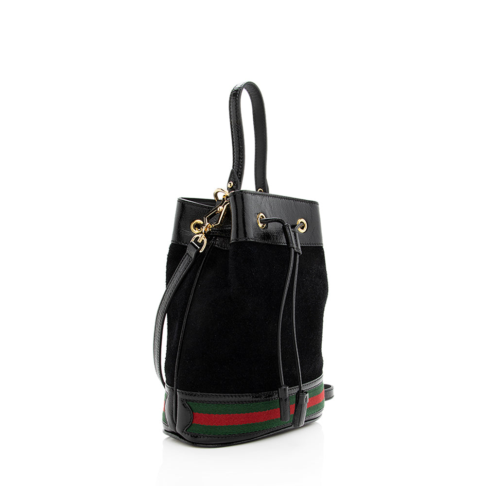Gucci Ophidia Leather Patent Leather Shoulder Bag