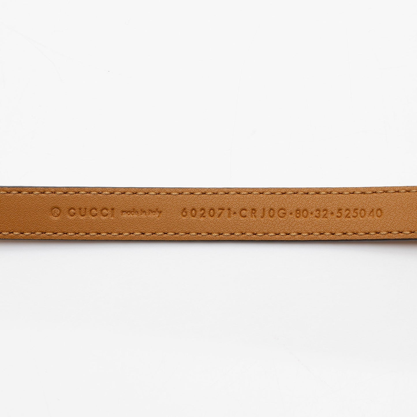 Gucci Suede Torchon GG Skinny Belt - Size 32 / 80 (SHF-DiEwSZ)