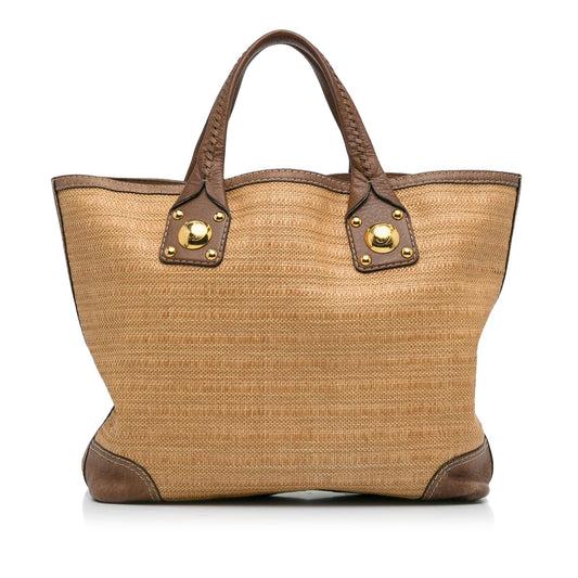 Gucci Sunset Straw Tote Bag (SHG-fPDmkH)
