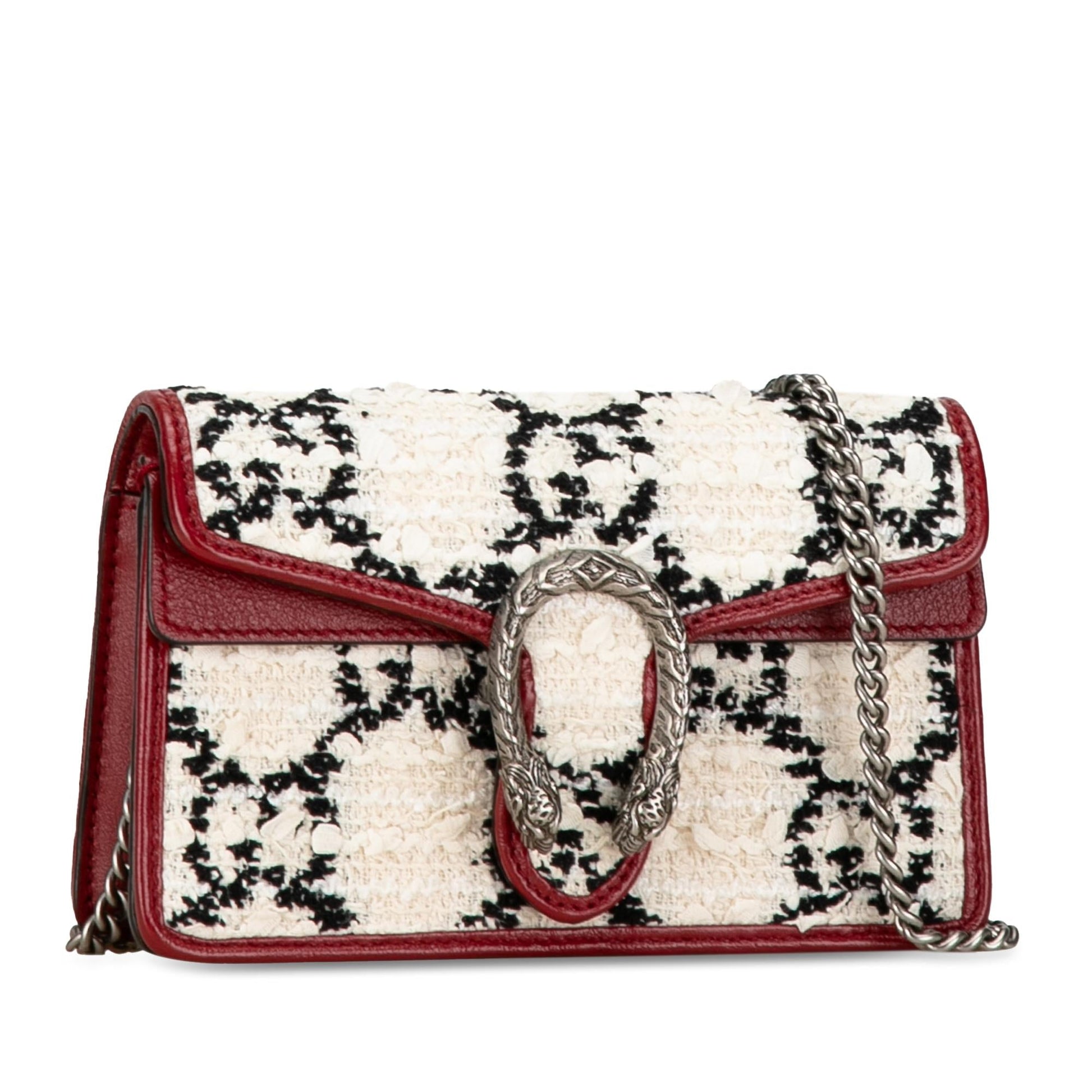 Gucci Super Mini GG Tweed Dionysus Crossbody Bag (SHG-7DgKGM)