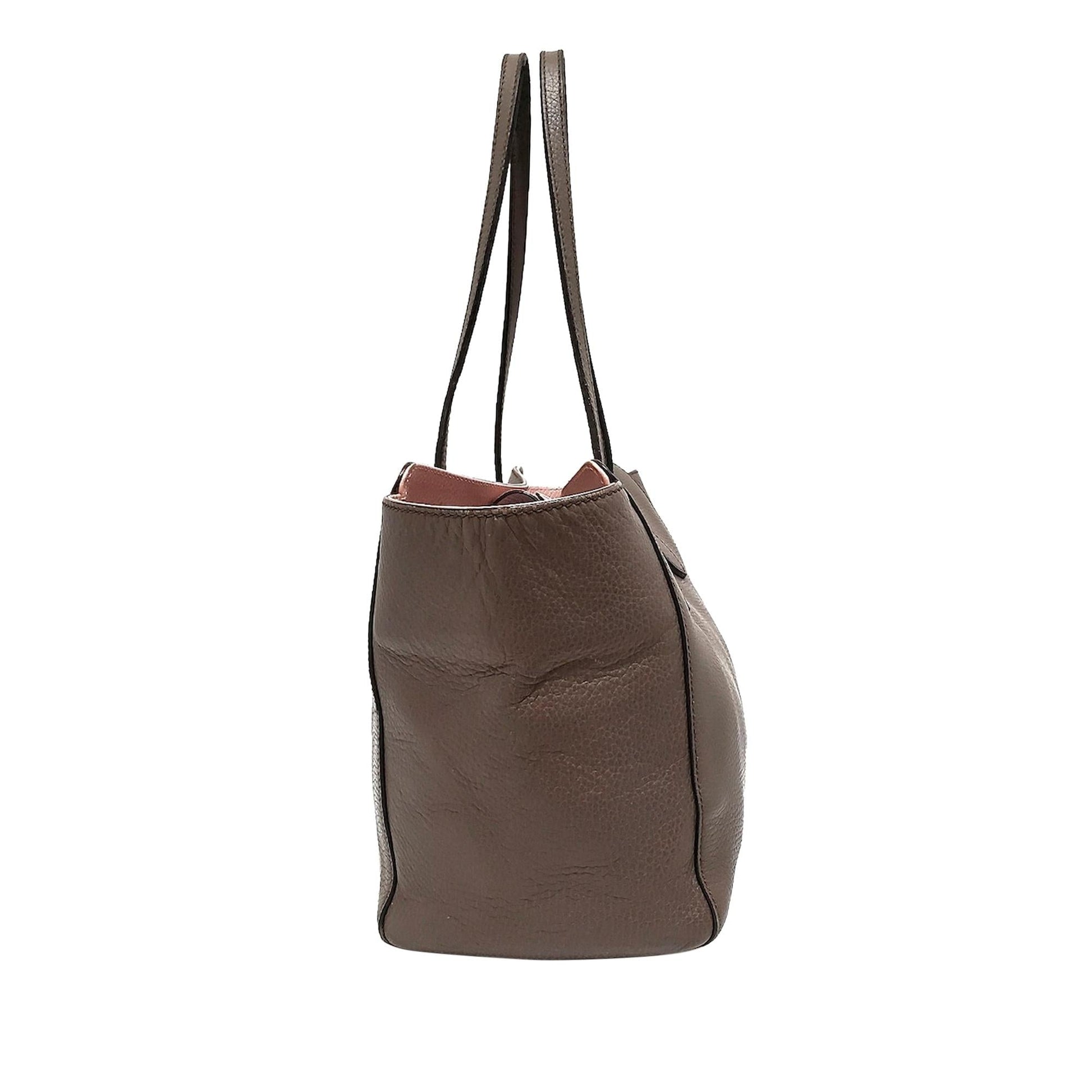 Gucci Swing Leather Tote Bag (SHG-34509)