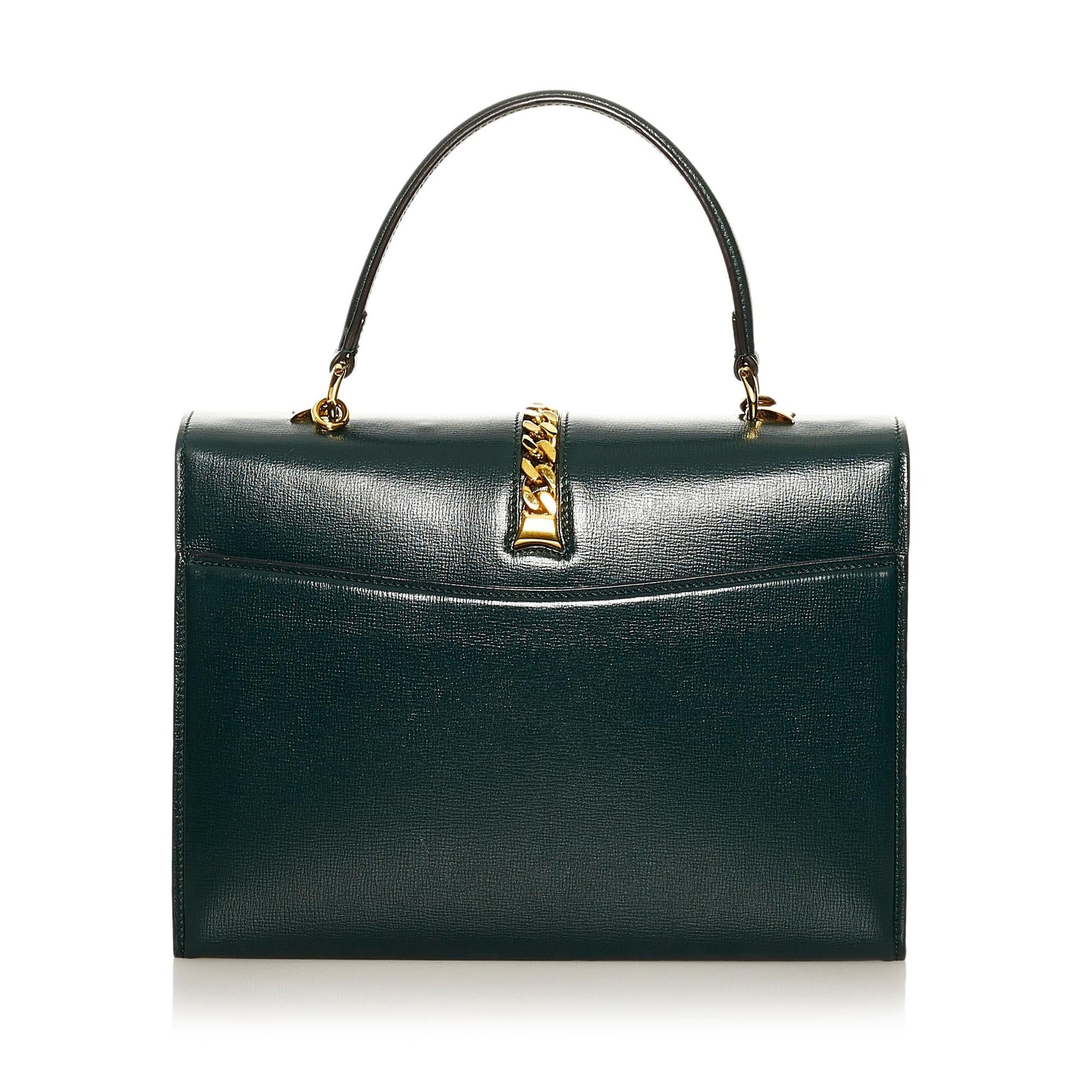 Gucci Sylvie 1969 Leather Satchel (SHG-37211)