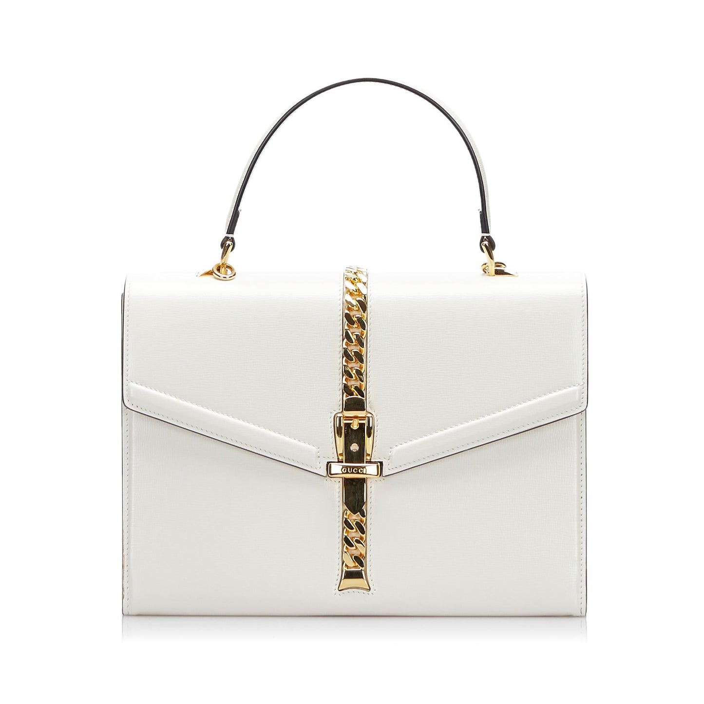 Gucci Sylvie 1969 Leather Satchel (SHG-XLLZGR)