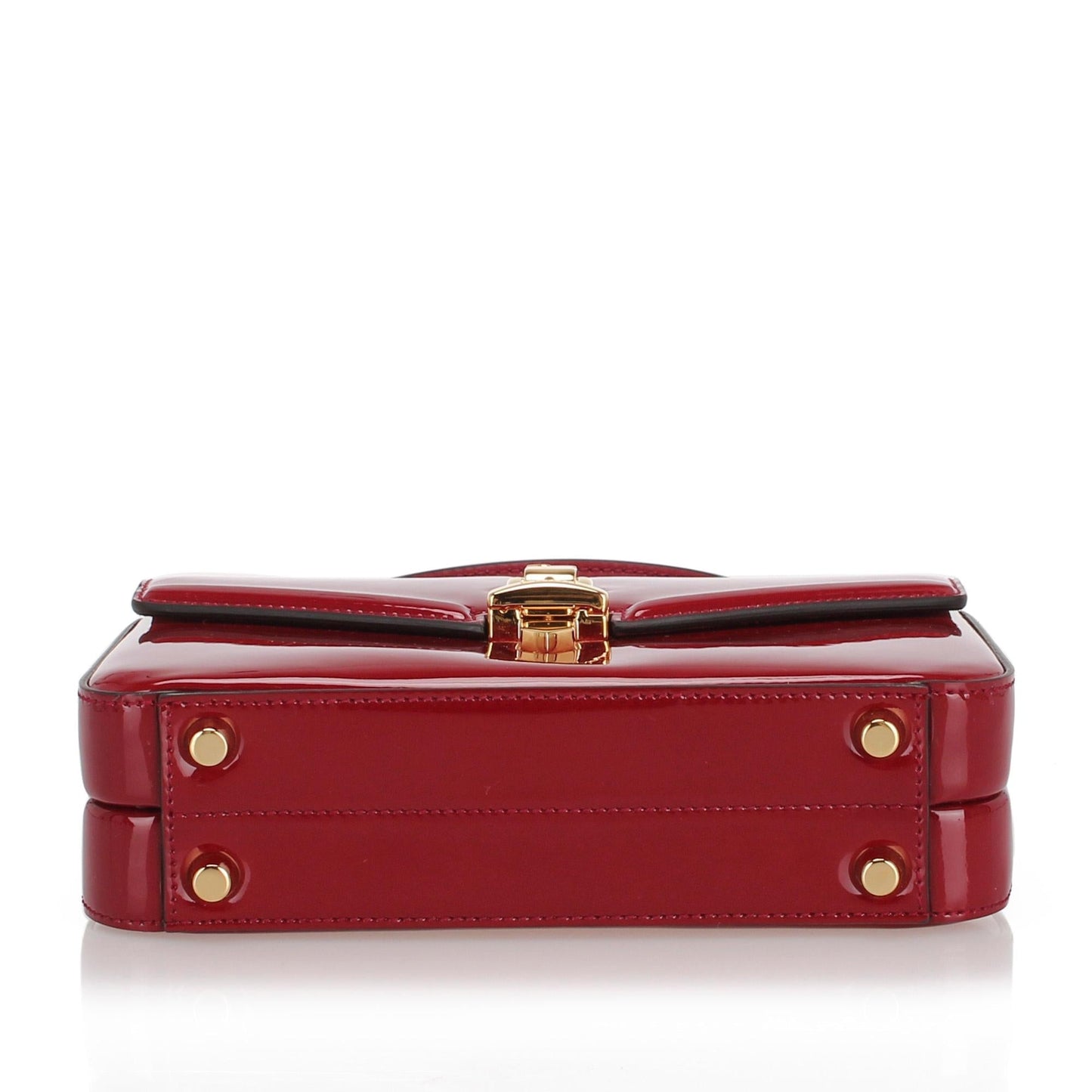 Gucci Sylvie 1969 Patent Leather Satchel (SHG-24887)