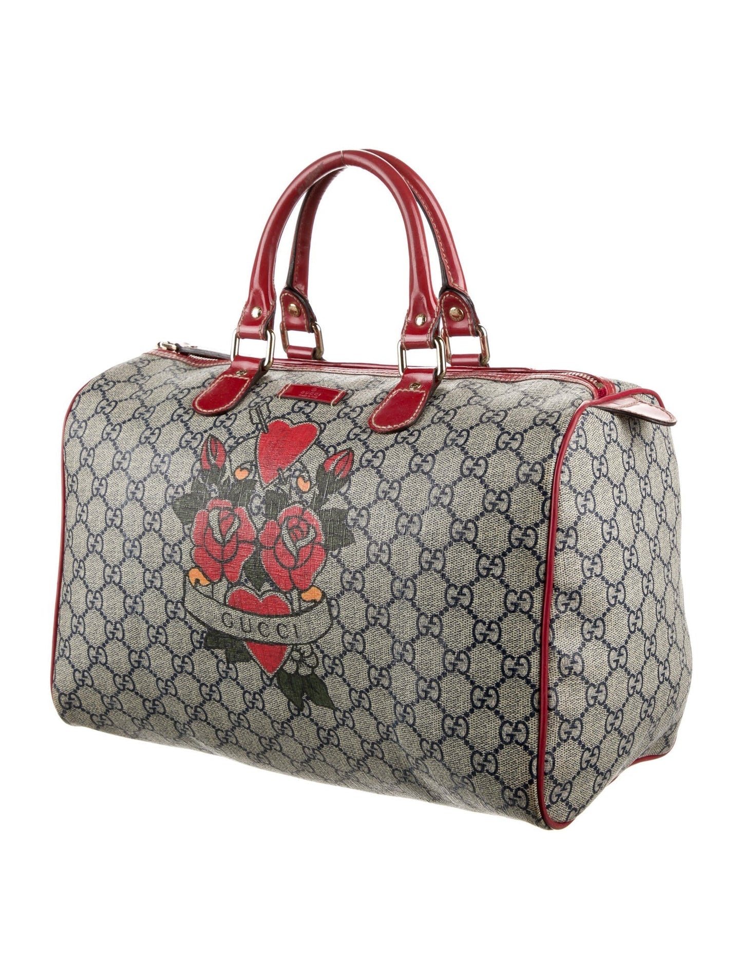 Gucci Monogram Caro Leather Canvas Handbag