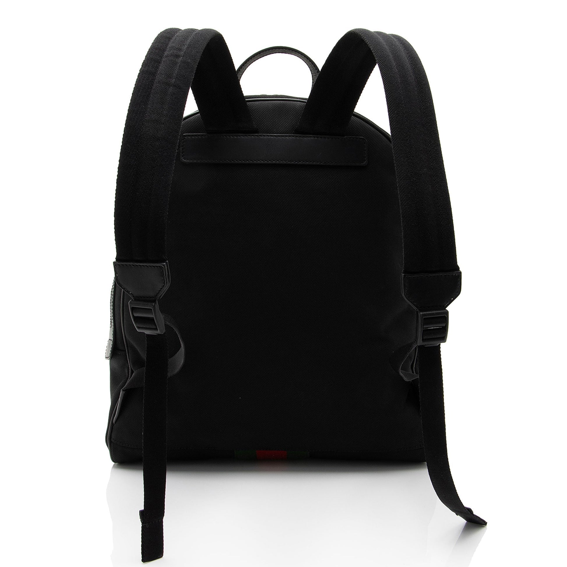 Gucci Nylon Leather Canvas Shoulder Bag