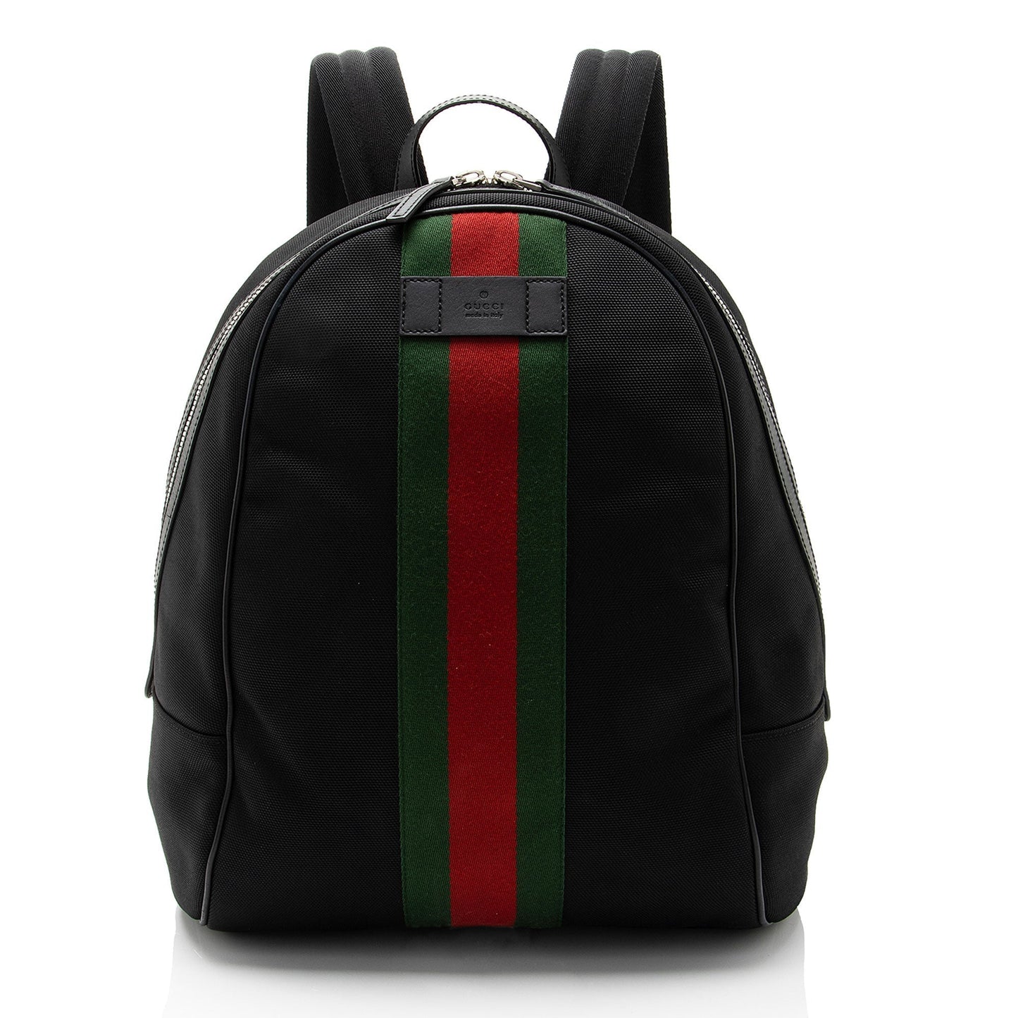 Gucci Nylon Leather Canvas Shoulder Bag