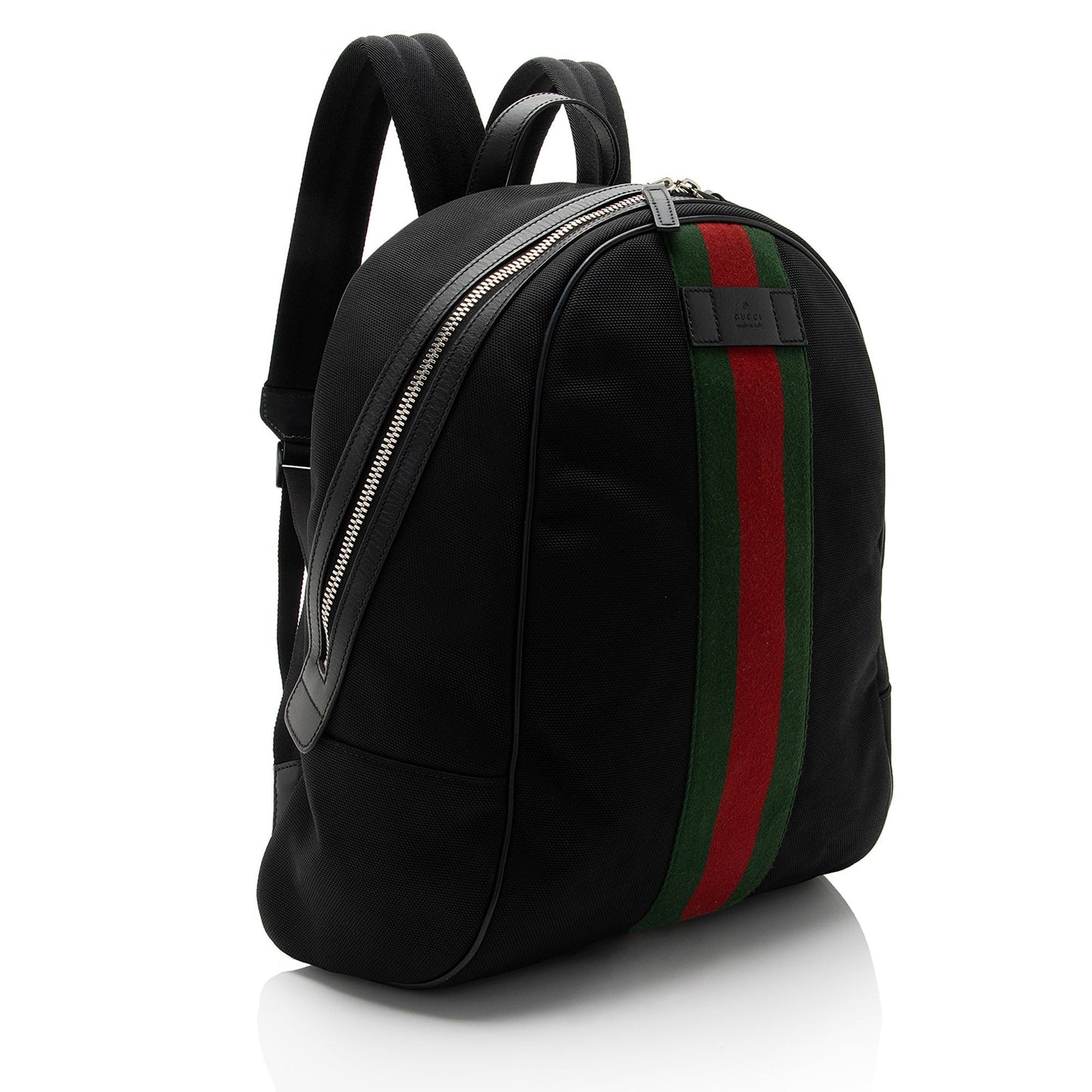 Gucci Nylon Leather Canvas Shoulder Bag