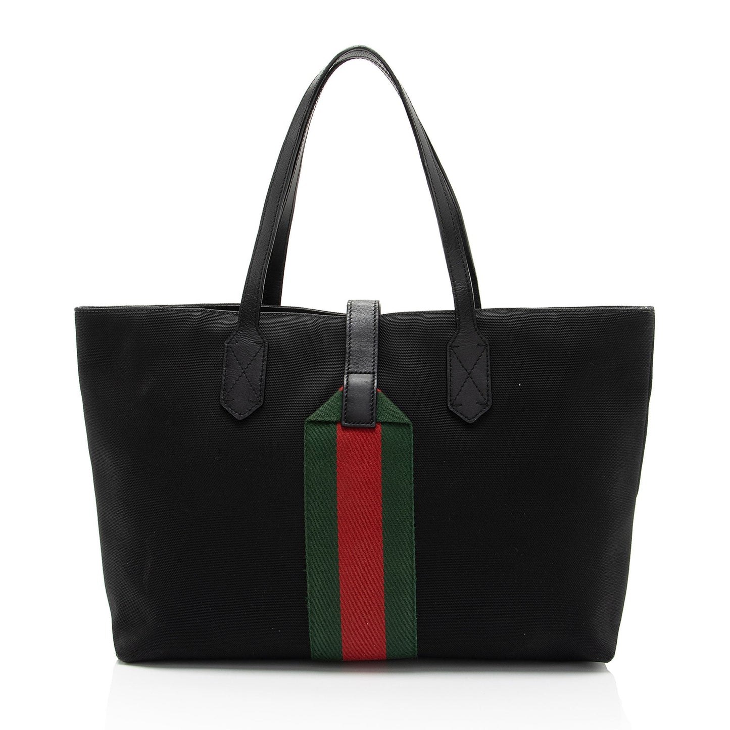 Gucci Techno Canvas Web Buckle Large Tote