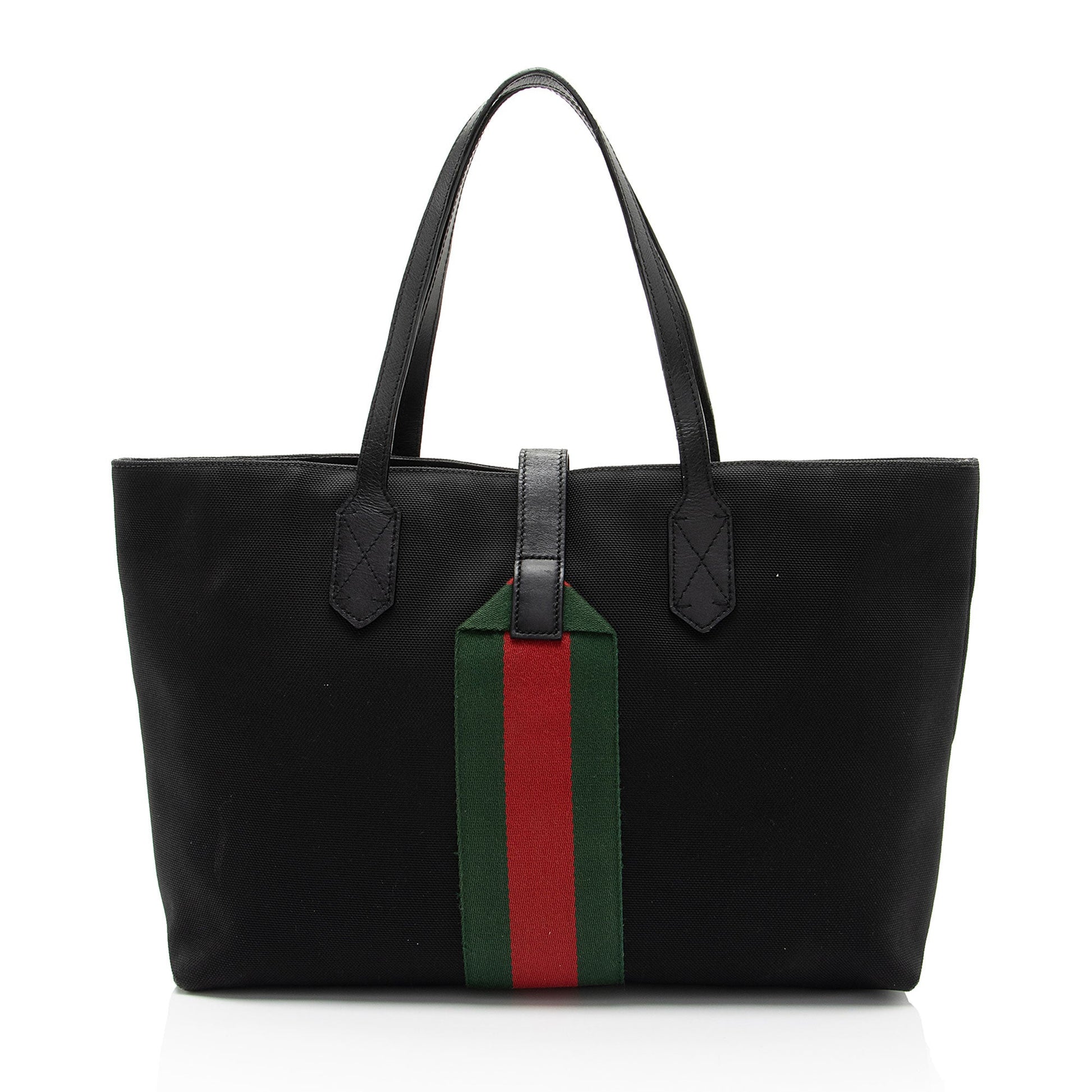Gucci Techno Canvas Web Buckle Large Tote