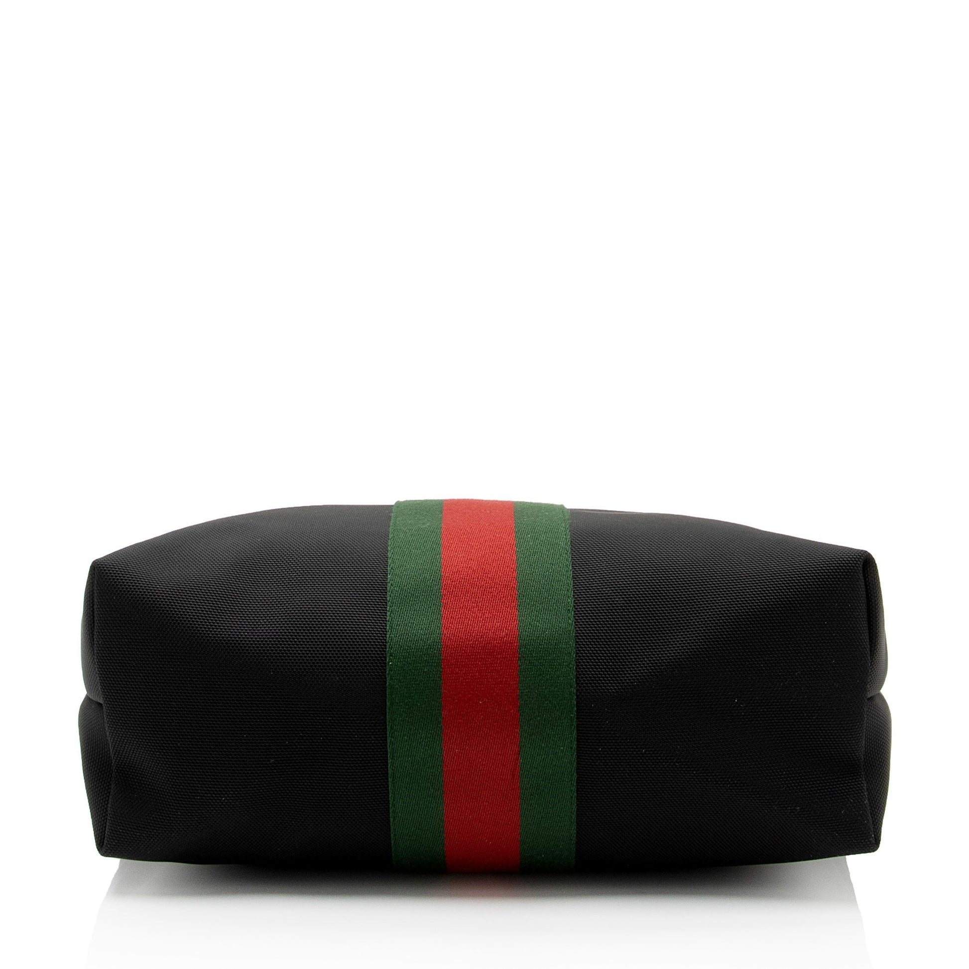 Gucci Nylon Leather Canvas Tote