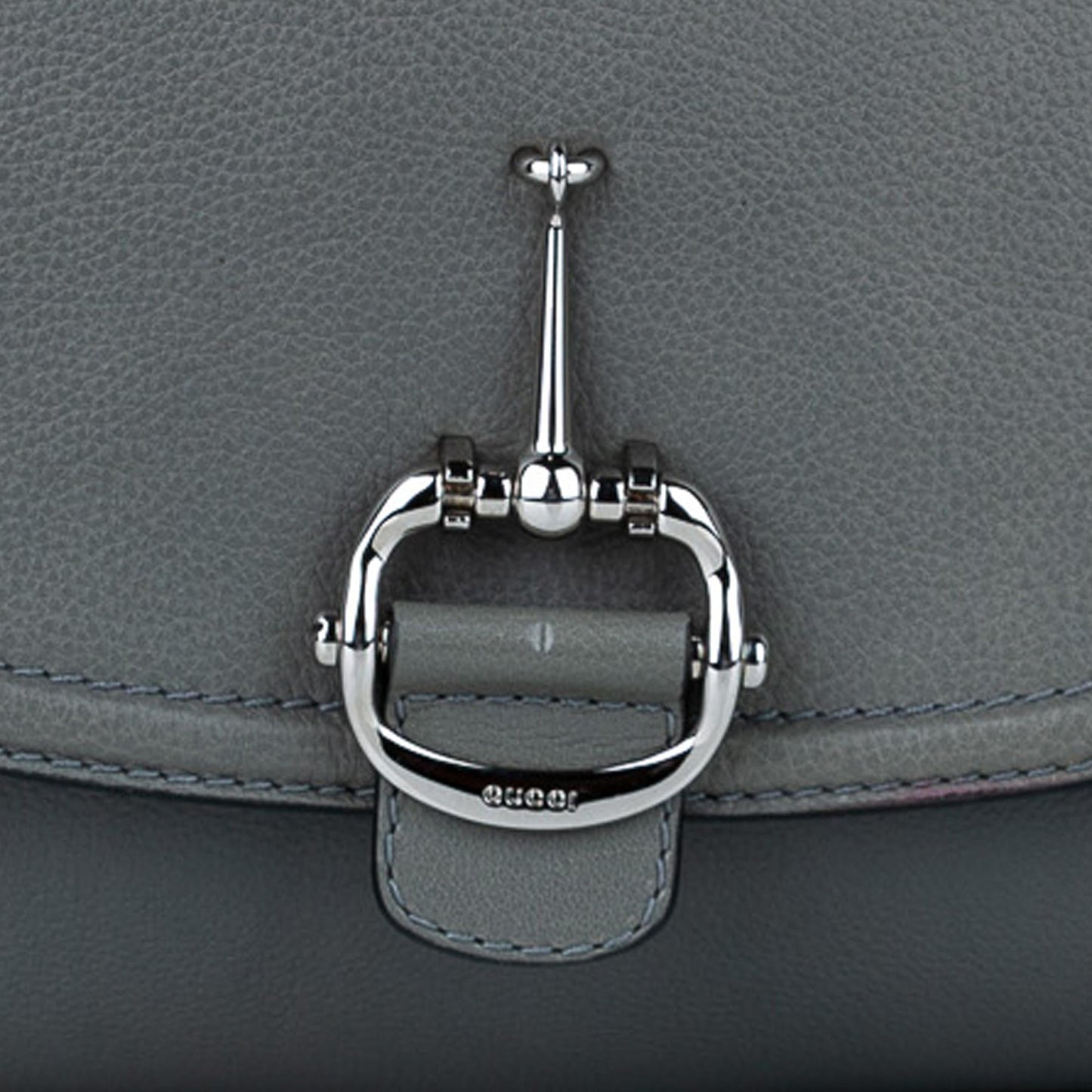 Gucci Techno Horsebit Leather Satchel