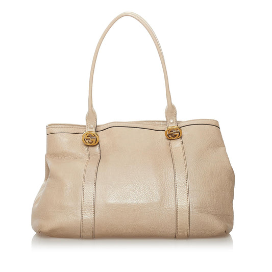 Gucci Twins Leather Tote Bag (SHG-37214)