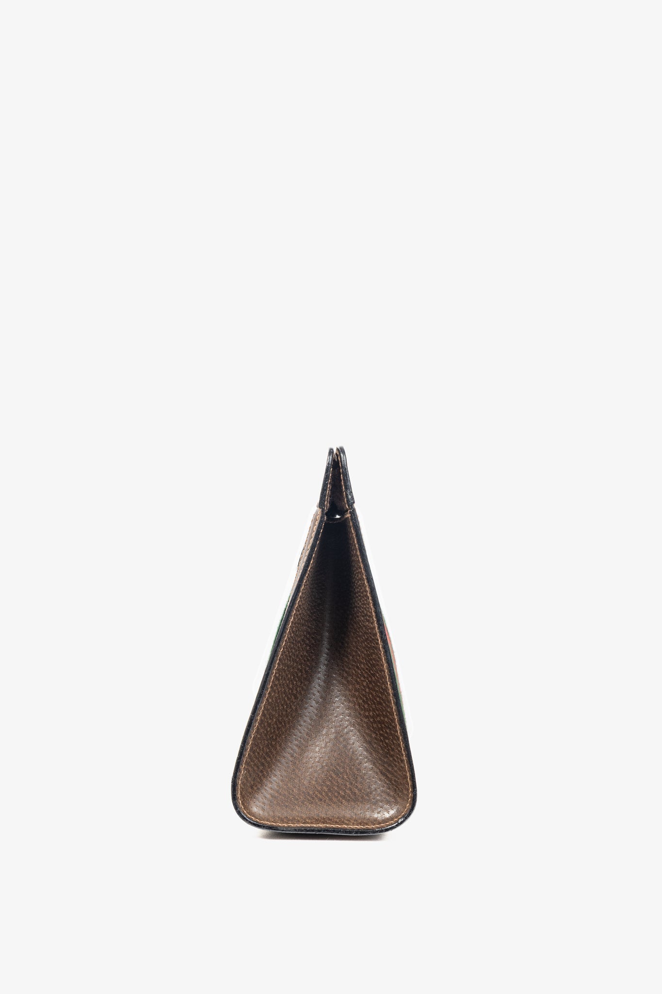 Gucci Monogram Leather Canvas Clutch