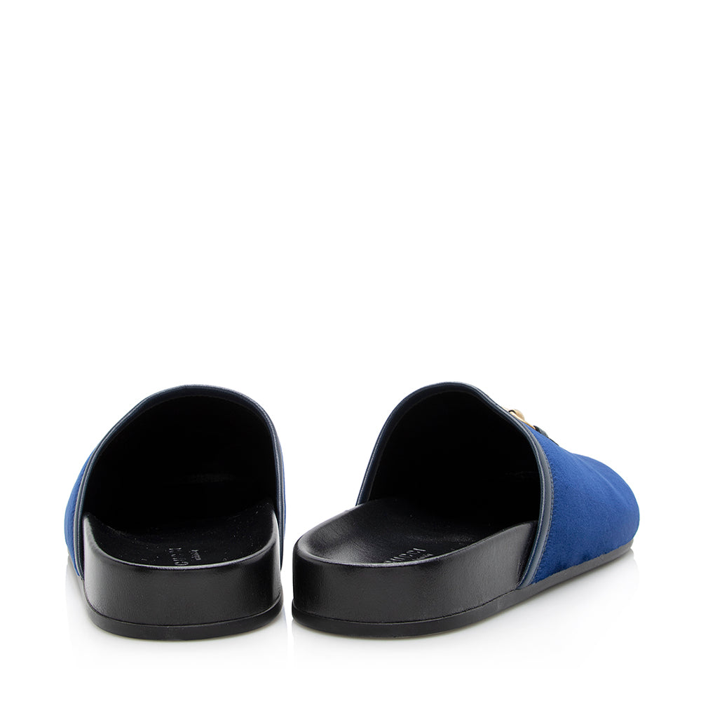Gucci Velvet Horsebit Mules - Size 8 / 38 (SHF-20894)